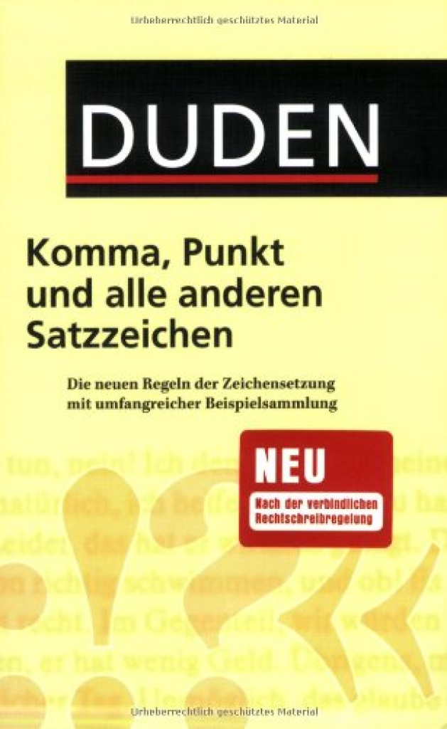 Duden Komma Punkt Und Alle Anderen Satzzeichen