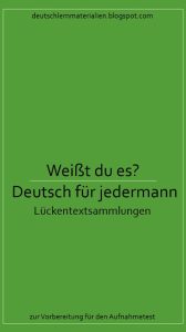 Weißt du es - Deutsch für jedermann Übungsbuch